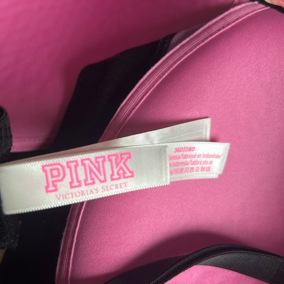 Victorias Secret PINK Black Womens Bra - Picture 6 of 7